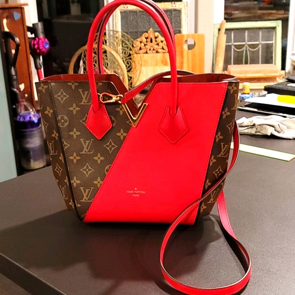Louis Vuitton Handbags - 100% Authentic Louis Vuitton Red Kimono Purse